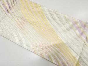 線描き模様織り出し　全通袋帯